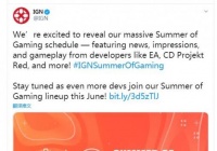 IGN大中型网上游戏展时刻表发布 6月展现《赛博朋克2077》手机游戏关键点